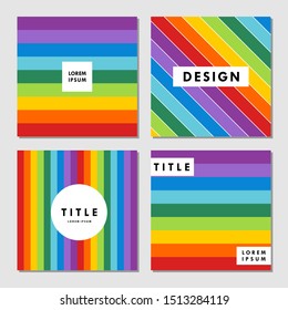 Rainbow colors modern patterns, cover designs, poster design, brochure design, modern background, modern abstract templates, colorful backgrounds
