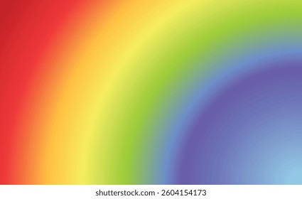 Rainbow colors on a gradient background