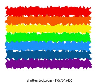Rainbow colors. Pride month.Vector Illustration. EPS10