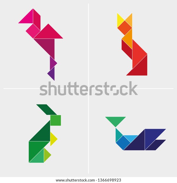 animales con el tangram