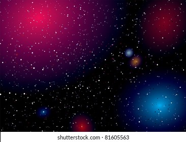 Arco-íris de cores capturadas nesta paisagem de espaço profundo