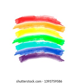 Rainbow concept LGBT. Multicolor style vector background. colorful illustrations. Sticker, patch, t-shirt printing, logo design