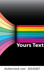 Rainbow concept in vector