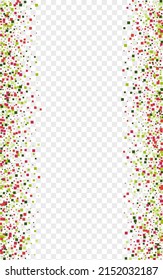 Rainbow Confetti Background Transparent Vector Element Stock Vector ...