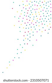 El Confeti Arcoiris Celebra El Fondo Blanco Vector. Invitación a elementos. Fondo geométrico del efecto. Papel de fondo de escritorio Feliz de Formas Divertidas.