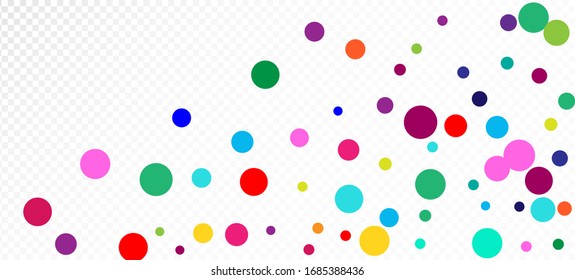 Rainbow Confetti Festive Vector Wallpaper. Falling Down Gleam Sequins Frame. Christmas, New Year, Birthday Magic Decoration. Holiday Celebration Rainbow Confetti Falling. Carnival Modern Garland.