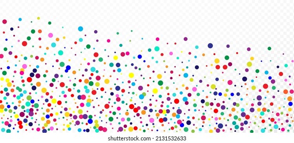 Rainbow Confetti Festive Vector Wallpaper. Carnival Simple Garland. Falling Down Shiny Sequins Frame. Christmas, New Year, Birthday Magic Decoration. Rainbow Confetti Falling. Holiday Celebration