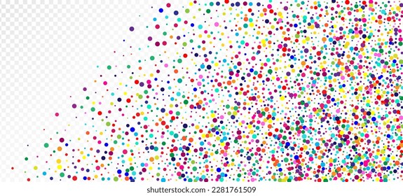 Rainbow Confetti Festivals Vektorhintergrund. Karneval Simple Garland. Shiny-Sequins-Frame herunterfallen. Weihnachten, Neujahr, Geburtstagsmagie-Dekoration. Regenbogen Confetti Falling. Feierlichkeiten zu Feiertagen