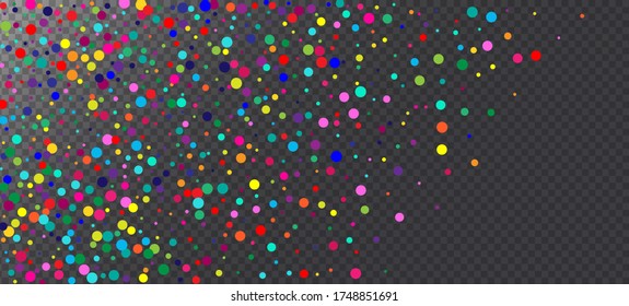 Rainbow Confetti Hipster Vector Wallpaper. Christmas, New Year, Birthday Magic Decoration. Falling Down Gleam Sequins Frame. Carnival Minimal Garland. Rainbow Confetti Falling. Holiday Celebration