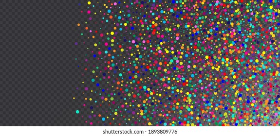 Papel de fondo de pantalla de los vectores hipster del Confeti arcoiris. Navidad, Año Nuevo, Decoración Mágica de Cumpleaños. Caer Por El Marco De Los Círculos Brillantes. Celebración de feriado: Cae el Confeti Arcoiris. Movimiento de Carnaval Garland.