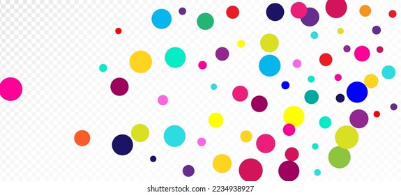 Fondo vectorial moderno del Confeti Arcoiris. Navidad, Año Nuevo, Decoración De La Espuma De Cumpleaños. Caer abajo el marco de las secuencias de brillo. Movimiento de Carnaval Garland. El Confeti Arcoiris Cae. Celebración de vacaciones