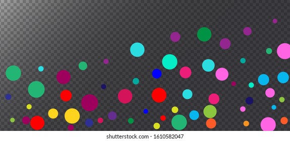 Rainbow Confetti Modern Vector Wallpaper. Christmas, New Year, Birthday Sparkle Decoration. Carnival Motion Garland. Falling Down Shiny Sequins Frame. Rainbow Confetti Falling. Holiday Celebration