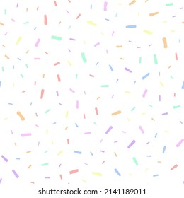 Rainbow Confetti Pastel Line. Rainbow Party Blast Background. Abstract Flying Fun. Blue Modern Christmas Spray. Halftone Ink Fun Sparkle. Sprinkle Fashion Line. Color Fun. Rainbow Baby Design Pattern