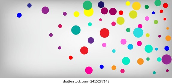 Rainbow Confetti Trendy Vector Background. Holiday Celebration Carnival Minimal Garland. Christmas, New Year, Birthday Sparkle Decoration. Rainbow Confetti Falling. Falling Down Gleam Sequins Frame.