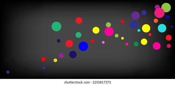 Rainbow Confetti Trendy Vector Wallpaper. Carnival Motion Garland. Falling Down Shiny Sequins Frame. Holiday Celebration Rainbow Confetti Falling. Christmas, New Year, Birthday Sparkle Decoration.