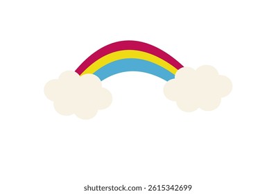 A Rainbow Connecting Two Clouds
