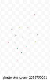 Rainbow Constellation Abstract Vector Transparent Background. Festival Splash Postcard. Carnival Rain Background. Happy Confetti Celebrate Banner.