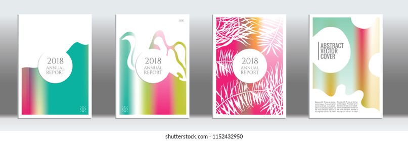 Rainbow cover design mockup. Notebook creative layout. Background for corporate annual report, poster, magazine first page. Minimal leaflet, business flyer. Promotion concept card. A4  abstract art