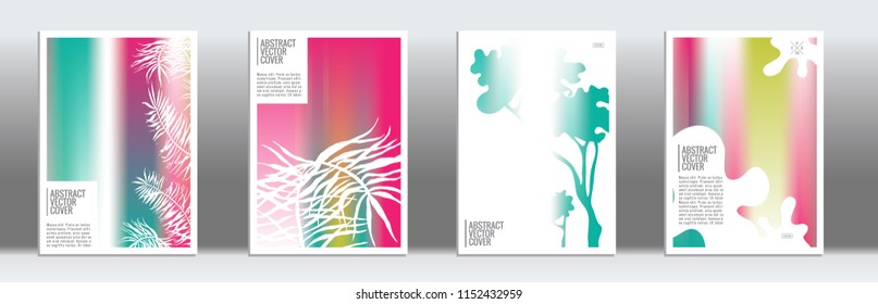 Rainbow cover design mockup. Notebook creative layout. Background for corporate annual report, poster, magazine first page. Minimal leaflet, business flyer. Promotion concept card. A4  abstract art