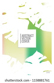 Rainbow cover design mockup. Notebook creative layout. Background for corporate annual report, poster, magazine first page. Minimal leaflet, business flyer. Promotion concept card. A4  abstract art
