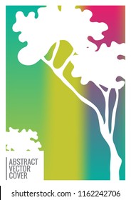 Rainbow cover design mockup. Notebook creative layout. Background for corporate annual report, poster, magazine first page. Minimal leaflet, business flyer. Promotion concept card. A4  abstract art
