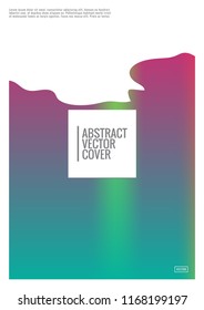Rainbow cover design mockup. Notebook creative layout. Background for corporate annual report, poster, magazine first page. Minimal leaflet, business flyer. Promotion concept card. A4  abstract art