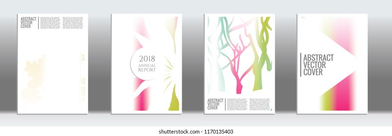 Rainbow cover design mockup. Notebook creative layout. Background for corporate annual report, poster, magazine first page. Minimal leaflet, business flyer. Promotion concept card. A4  abstract art
