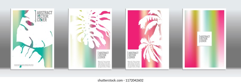 Rainbow cover design mockup. Notebook creative layout. Background for corporate annual report, poster, magazine first page. Minimal leaflet, business flyer. Promotion concept card. A4  abstract art
