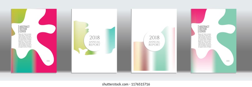 Rainbow cover design mockup. Notebook creative layout. Background for corporate annual report, poster, magazine first page. Minimal leaflet, business flyer. Promotion concept card. A4  abstract art