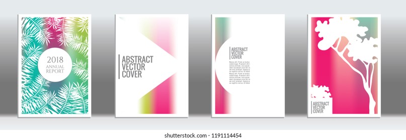 Rainbow cover design mockup. Notebook creative layout. Background for corporate annual report, poster, magazine first page. Minimal leaflet, business flyer. Promotion concept card. A4  abstract art