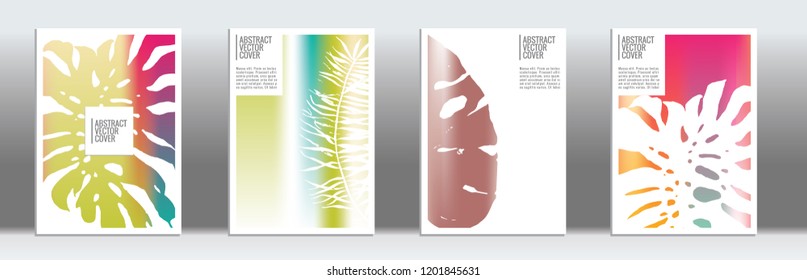 Rainbow cover design mockup. Notebook creative layout. Background for corporate annual report, poster, magazine first page. Minimal leaflet, business flyer. Promotion concept card. A4  abstract art