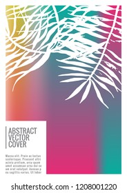 Rainbow cover design mockup. Notebook creative layout. Background for corporate annual report, poster, magazine first page. Minimal leaflet, business flyer. Promotion concept card. A4  abstract art