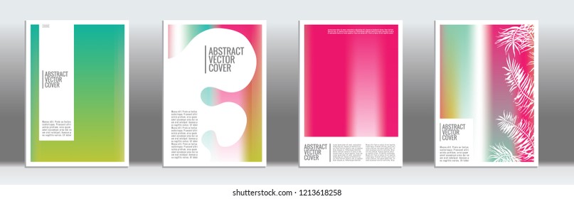 Rainbow cover design mockup. Notebook creative layout. Background for corporate annual report, poster, magazine first page. Minimal leaflet, business flyer. Promotion concept card. A4  abstract art