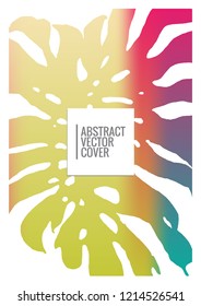 Rainbow cover design mockup. Notebook creative layout. Background for corporate annual report, poster, magazine first page. Minimal leaflet, business flyer. Promotion concept card. A4  abstract art