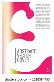 Rainbow cover design mockup. Notebook creative layout. Background for corporate annual report, poster, magazine first page. Minimal leaflet, business flyer. Promotion concept card. A4  abstract art