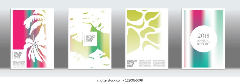 Rainbow cover design mockup. Notebook creative layout. Background for corporate annual report, poster, magazine first page. Minimal leaflet, business flyer. Promotion concept card. A4  abstract art