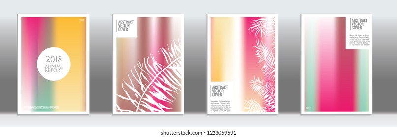 Rainbow cover design mockup. Notebook creative layout. Background for corporate annual report, poster, magazine first page. Minimal leaflet, business flyer. Promotion concept card. A4  abstract art