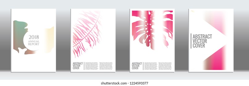 Rainbow cover design mockup. Notebook creative layout. Background for corporate annual report, poster, magazine first page. Minimal leaflet, business flyer. Promotion concept card. A4  abstract art