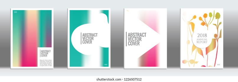 Rainbow cover design mockup. Notebook creative layout. Background for corporate annual report, poster, magazine first page. Minimal leaflet, business flyer. Promotion concept card. A4  abstract art