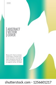 Rainbow cover design mockup. Notebook creative layout. Background for corporate annual report, poster, magazine first page. Minimal leaflet, business flyer. Promotion concept card. A4  abstract art