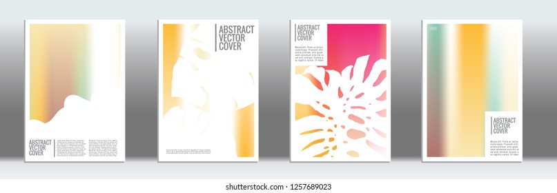 Rainbow cover design mockup. Notebook creative layout. Background for corporate annual report, poster, magazine first page. Minimal leaflet, business flyer. Promotion concept card. A4  abstract art