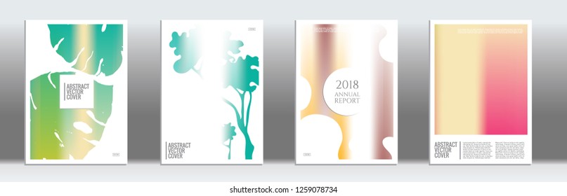 Rainbow cover design mockup. Notebook creative layout. Background for corporate annual report, poster, magazine first page. Minimal leaflet, business flyer. Promotion concept card. A4  abstract art