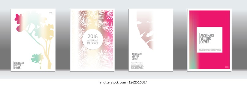 Rainbow cover design mockup. Notebook creative layout. Background for corporate annual report, poster, magazine first page. Minimal leaflet, business flyer. Promotion concept card. A4  abstract art