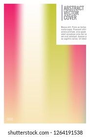 Rainbow cover design mockup. Notebook creative layout. Background for corporate annual report, poster, magazine first page. Minimal leaflet, business flyer. Promotion concept card. A4  abstract art
