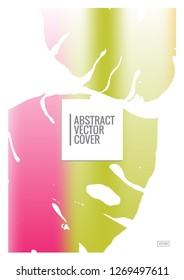 Rainbow cover design mockup. Notebook creative layout. Background for corporate annual report, poster, magazine first page. Minimal leaflet, business flyer. Promotion concept card. A4  abstract art