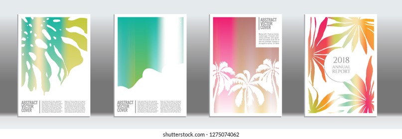 Rainbow cover design mockup. Notebook creative layout. Background for corporate annual report, poster, magazine first page. Minimal leaflet, business flyer. Promotion concept card. A4  abstract art