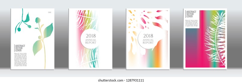 Rainbow cover design mockup. Notebook creative layout. Background for corporate annual report, poster, magazine first page. Minimal leaflet, business flyer. Promotion concept card. A4  abstract art