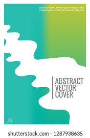 Rainbow cover design mockup. Notebook creative layout. Background for corporate annual report, poster, magazine first page. Minimal leaflet, business flyer. Promotion concept card. A4  abstract art
