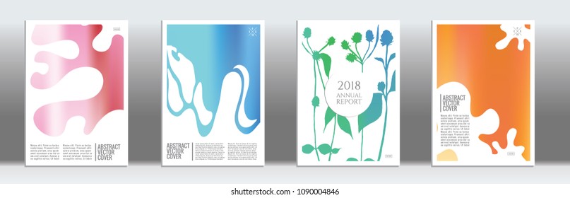 Rainbow cover template. Wedding exotic layout. Backdrop for corporate annual report, poster, magazine first page. Minimal leaflet, business flyer. Promotion concept card. A4 flat abstract art