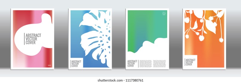 Rainbow cover template. Wedding exotic layout. Background for corporate annual report, poster, magazine first page. Minimal leaflet, business flyer. Promotion concept card. A4 flat abstract art